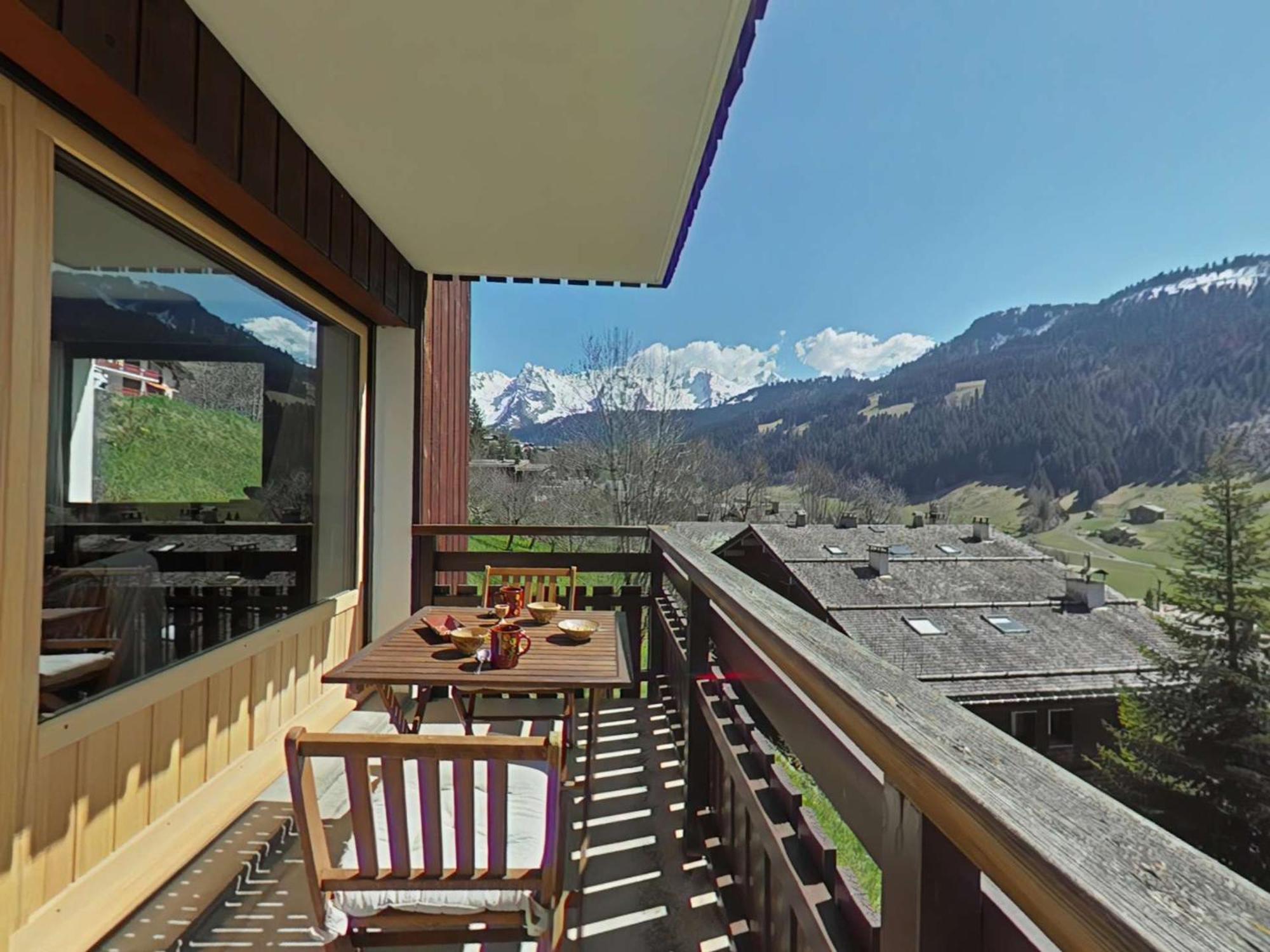 Appt 3 Pieces 6 Pers Avec Cheminee Et Navette Proche Le Grand-Bornand - Fr-1-241-47アパートメント エクステリア 写真