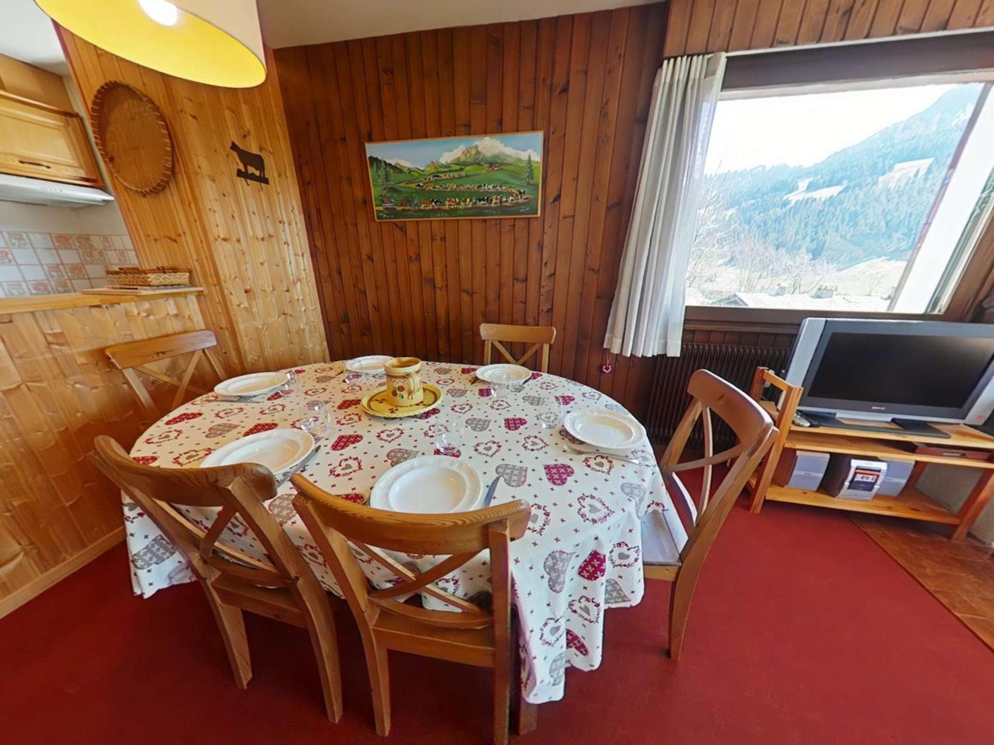 Appt 3 Pieces 6 Pers Avec Cheminee Et Navette Proche Le Grand-Bornand - Fr-1-241-47アパートメント エクステリア 写真